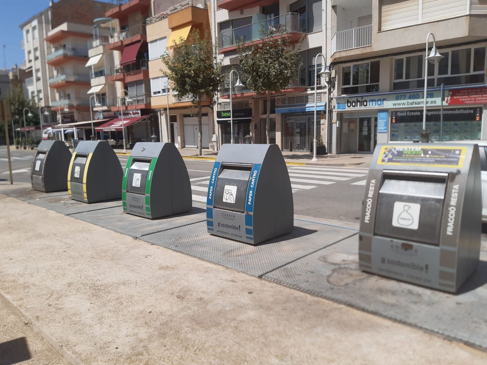 L'Ampolla reforça la gestió de residus amb un alt nivell de reciclatge en el porta a porta comercial