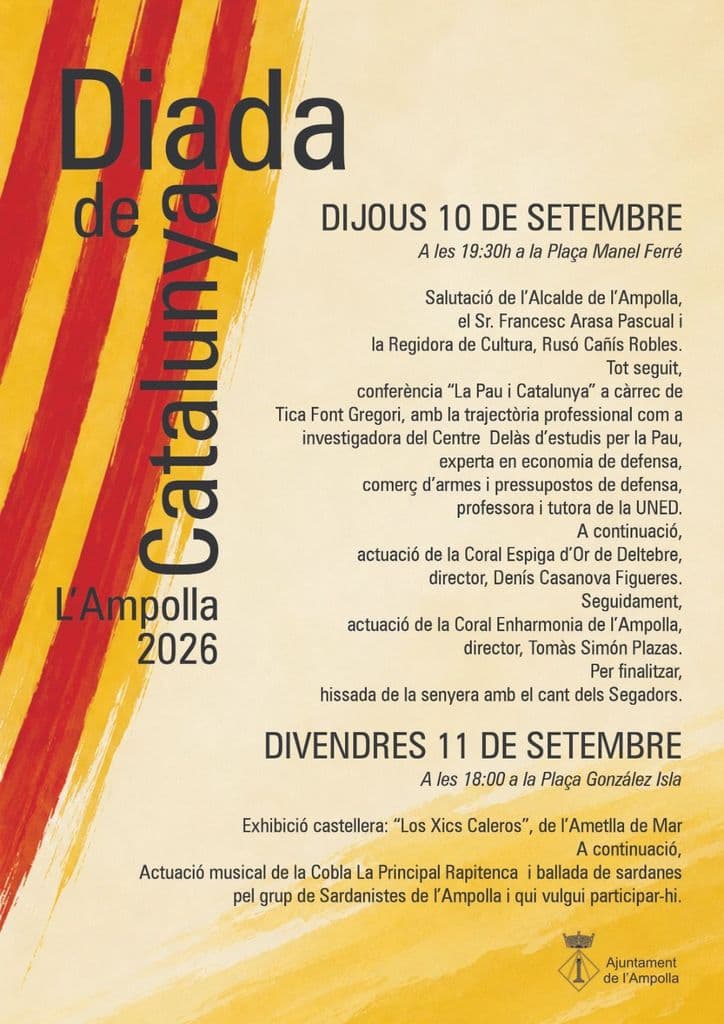 L’Ampolla celebra la Diada de Catalunya amb música, castells, sardanes i cultura popular