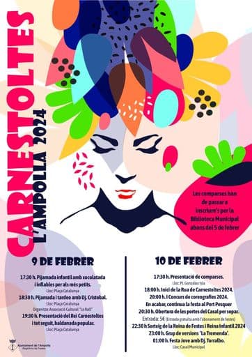 L’Ampolla es vestirà de festa i disfresses els dies 9 i 10 de febrer per celebrar el Carnaval 2024