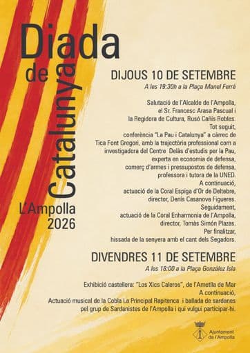 L’Ampolla celebra la Diada de Catalunya amb música, castells, sardanes i cultura popular