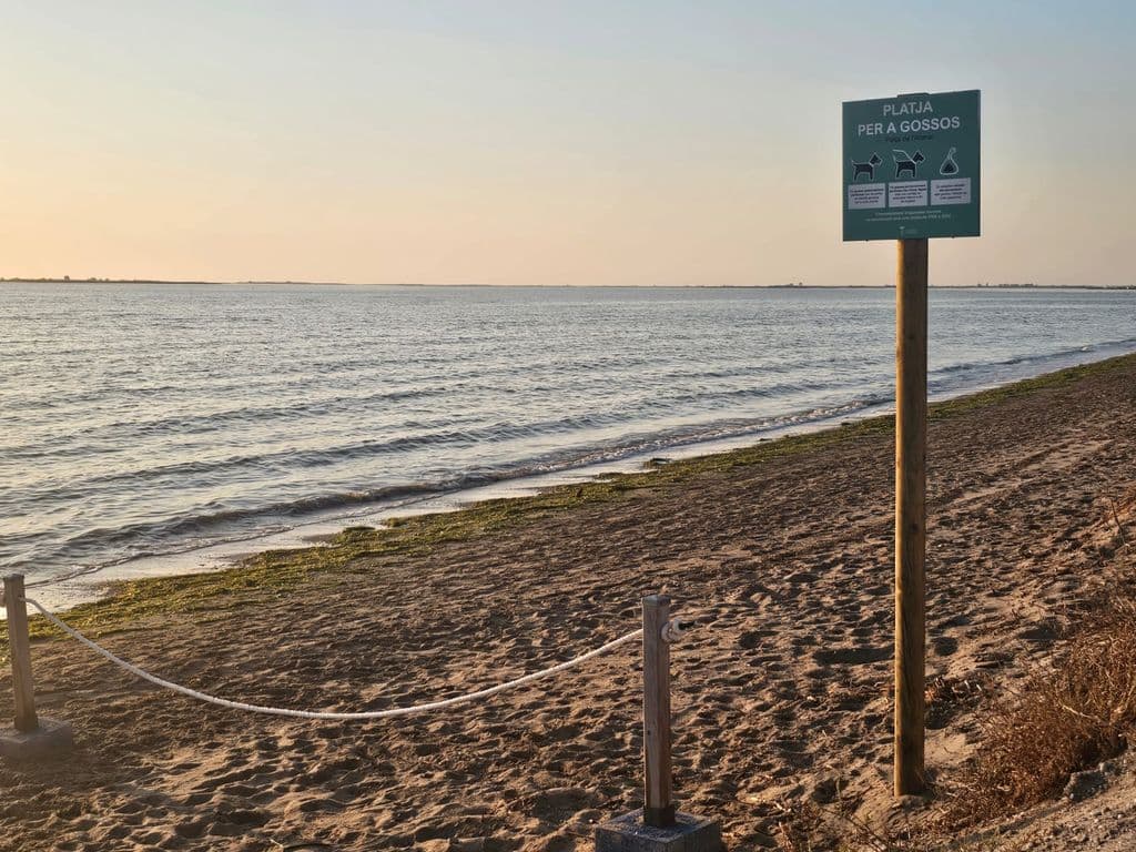 L'Ampolla amplia i trasllada la zona per a gossos de la platja de l'Arenal per millorar la convivència